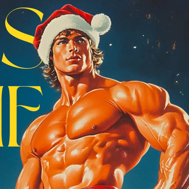TIS THE SEASON HOT GUY christmas card