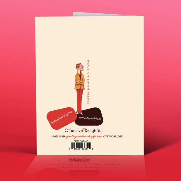 MUSTARD BADASS GUY birthday card