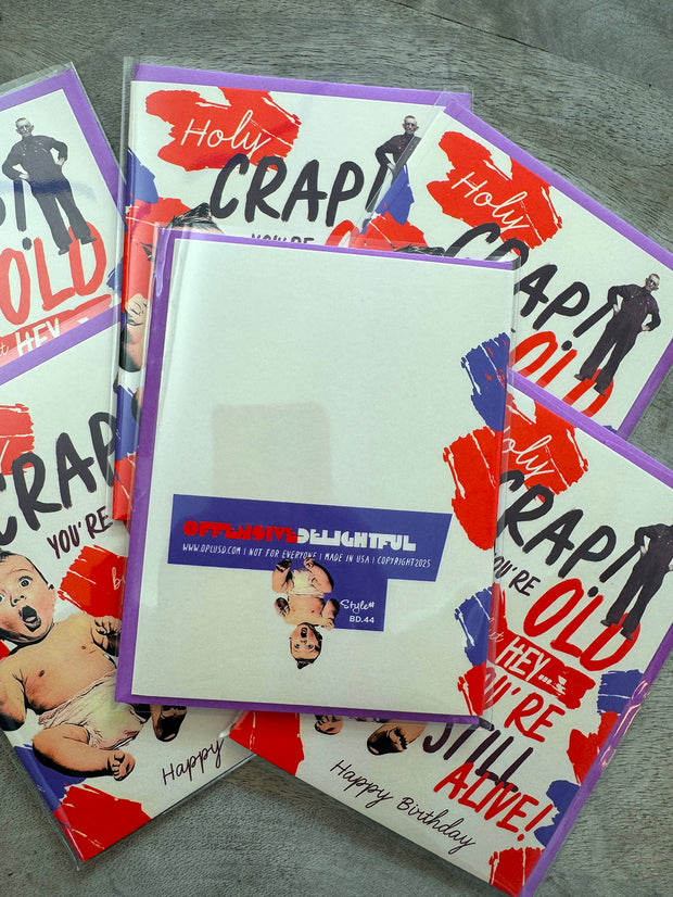HOLY CRAP! birthday card