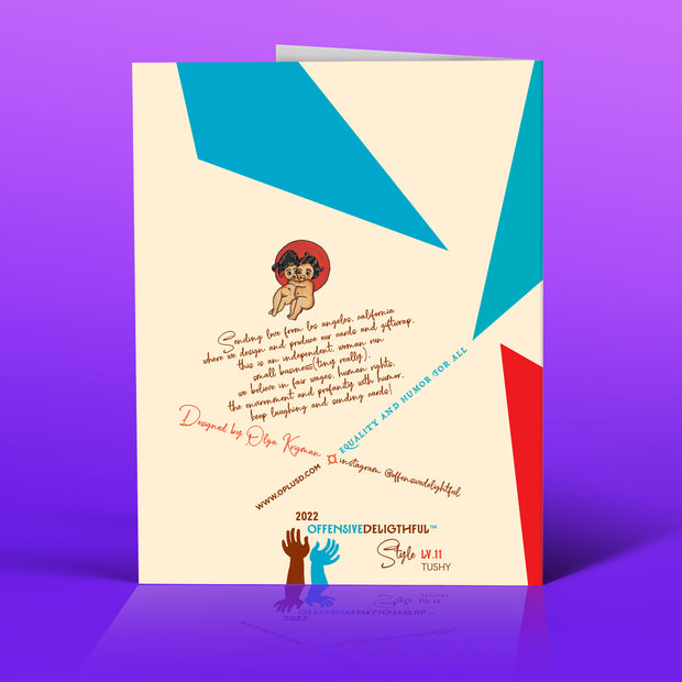 TUSHY love card