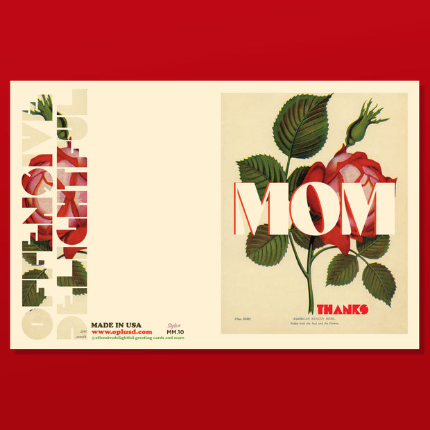 MOM ROSE thanks mother's day card