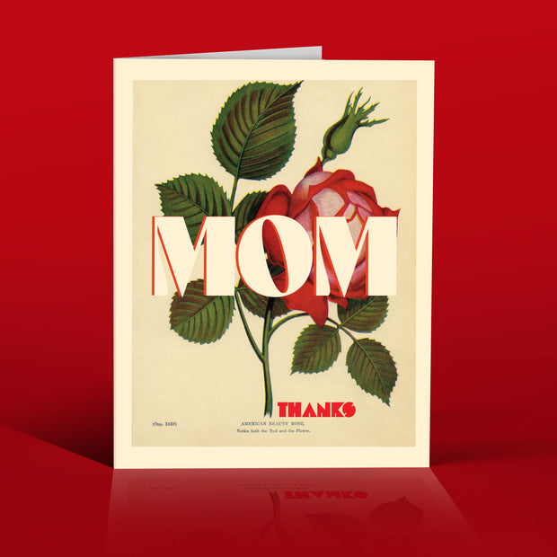 MOM ROSE thanks mother's day card