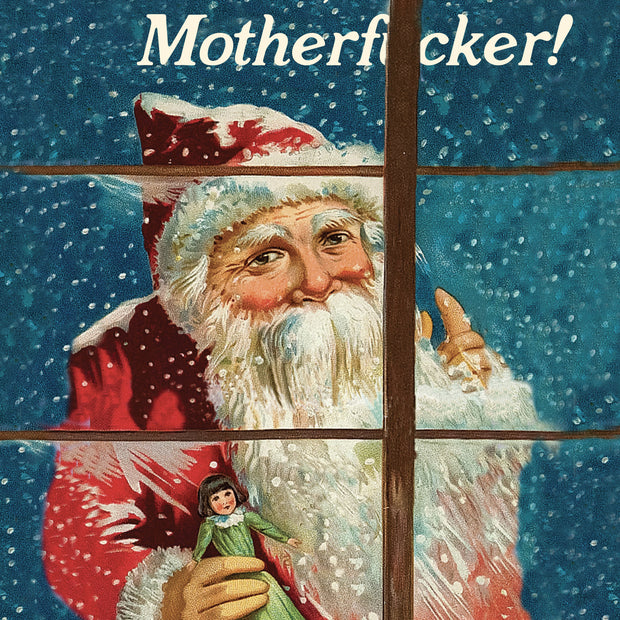 I SEE YOU MOFO SANTA! christmas card