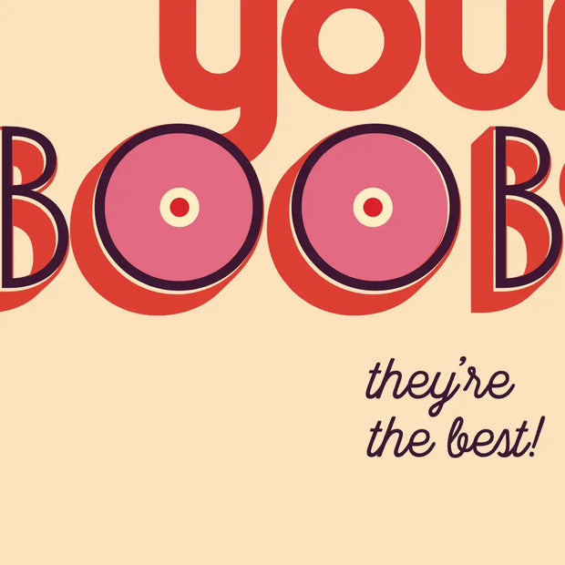 I LOVE YOUR BOOBS love card