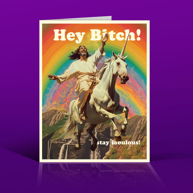 JESUS BITCH stay fabulous! birthday card