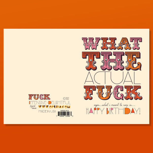 WTF!!!!!! birthday card