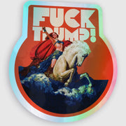 WARRIOR F TRUMP HOLOGRAPH sticker
