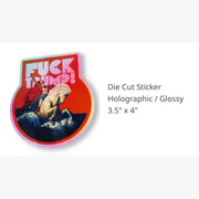 WARRIOR F TRUMP HOLOGRAPH sticker