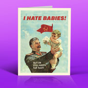 STALIN BABY baby card