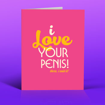 PENIS PINK love card