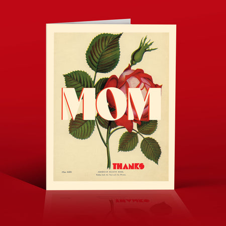 MOM ROSE thanks mother's day card