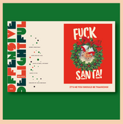 F SANTA! holiday christmas card