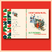 DOWNHILL! christmas holiday card