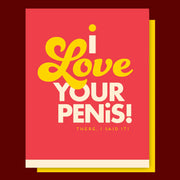 LOVE PENIS  love card