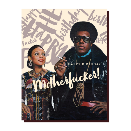 MOTHER FUCKER birthday card