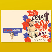 HOLY CRAP! birthday card