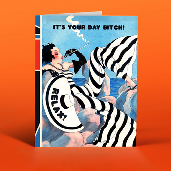 RELAX BITCH! cards for women