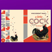 A LITTLE COCK BIRTHDAY birthday card