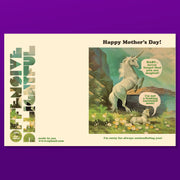 NARCISSIST MOM mother's day card