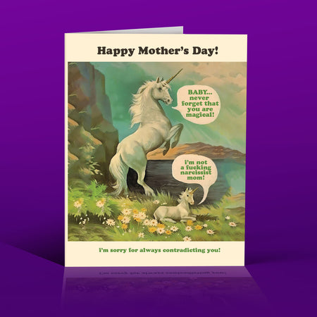 NARCISSIST MOM mother's day card