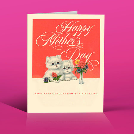 LITTLE SHITS mother's day greeting card