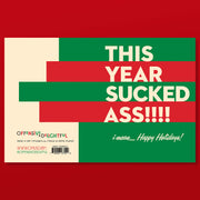 THIS YEAR SUCKED! holiday card
